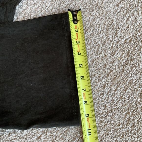 My Nicole Wide Leg Olive Green Faux Suede Pants pull on size medium - Picture 4 of 9